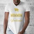 Super Proud Mommom Of 2025 Graduate Senior Graduation Family Premium Men's V-Neck T-Shirt