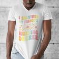 i Survived My Fiance's Nursing Degree Graduation Groovy Premium Men's V-Neck T-Shirt
