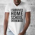 I Survived Home School Class Of 2018 Graduation Men's V-Neck T-Shirt