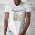 Tale As Old As Time Floral Bookshop Romantic Men's V-Neck T-Shirt