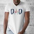 Unicorn Dad Birthday Shirt Matching Family Party Tee T-Shirt Men's V-Neck T-Shirt