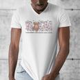 Valentines Day NICU Nurse Cute Bear Neonatal ICU Graduation Men's V-Neck T-Shirt