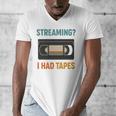 VHS Cassette Tape Retro 80s 90s Nostalgia Premium Men's V-Neck T-Shirt