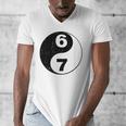 Vintage 6 7 Yin Yang Namaste Six Seven Nostalgia Men's V-Neck T-Shirt