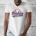 Vintage Baseball Daddy Of The Rookie Men's V-Neck T-Shirt