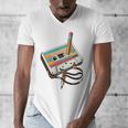 Vintage Cassette Tape And Pencil Nostalgia Party 70s 80s 90s Premium Men's V-Neck T-Shirt Vintage Cassette Tape And Pencil Nostalgia Party 70s 80s 90s Premium Men's V-Neck T-Shirt