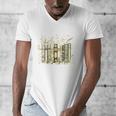 Vintage Floral Bookshelf I Have No Shelf Control Book Lovers Men's V-Neck T-Shirt