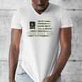 Vintage Proud Army Dad Camo American Flag Veteran Men's V-Neck T-Shirt