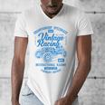Vintage Racing Automotive Nostalgia Distressed Car Premium Tri-Blend Men's V-Neck T-Shirt