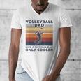 Volleyball Dad Like A Normal Dad Only Cooler Vintage Men's V-Neck T-Shirt