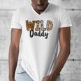 Wild Daddy Zoo Born Two Be Wild B-Day Safari Jungle Animal Men's V-Neck T-Shirt