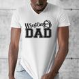 Wrestling Dad Hobby Wrestle Wrestler Martial Arts Father Men's V-Neck T-Shirt