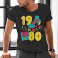 1980 Retro Raised In The 80s Old School Nostalgia Vibes Men's V-Neck T-Shirt