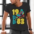 1983 Retro Raised In The 80s Old School Nostalgia Vibes Men's V-Neck T-Shirt 1983 Retro Raised In The 80s Old School Nostalgia Vibes Men's V-Neck T-Shirt