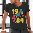 1984 Retro Raised In The 80s Old School Nostalgia Vibes Men's V-Neck T-Shirt 1984 Retro Raised In The 80s Old School Nostalgia Vibes Men's V-Neck T-Shirt