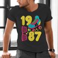 1987 Retro Raised In The 80s Old School Nostalgia Vibes Men's V-Neck T-Shirt 1987 Retro Raised In The 80s Old School Nostalgia Vibes Men's V-Neck T-Shirt