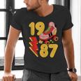 1987 Retro Roller Skate Vintage 80s Nostalgia Collector Men's V-Neck T-Shirt 1987 Retro Roller Skate Vintage 80s Nostalgia Collector Men's V-Neck T-Shirt