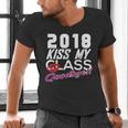 2018 Kiss My Class Goodbye Graduation Men's V-Neck T-Shirt