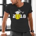 2018 Softball Senior Graduation Shirt For Girls Grad Men's V-Neck T-Shirt