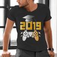 2019 High School Graduation Shirt Gamer Graduate Men's V-Neck T-Shirt