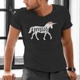 2019 Senior Unicorn Shirt Graduation High School College Men's V-Neck T-Shirt