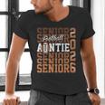 2026 Football Senior Auntie Graduation Matching Family Men's V-Neck T-Shirt
