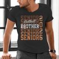 2026 Football Senior Brother Graduation Matching Family Men's V-Neck T-Shirt