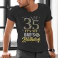 35 It's My Dad's Birthday Crown Happy 35 Years Old Men's V-Neck T-Shirt 35 It's My Dad's Birthday Crown Happy 35 Years Old Men's V-Neck T-Shirt