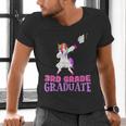 3rd Grade Graduation Unicorn End Of Year Third Men's V-Neck T-Shirt