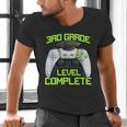 3rd Grade Level Complete Gamer Class Of 2026 Graduation Men's V-Neck T-Shirt