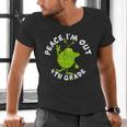4th Grade Graduation Promotion Peace I'm Out Last Day Men's V-Neck T-Shirt