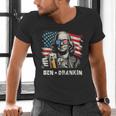 4th Of July Franklin Ben Drankin American Dad Men Women Men's V-Neck T-Shirt 4th Of July Franklin Ben Drankin American Dad Men Women Men's V-Neck T-Shirt