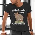 5th Grade Graduation Class Of 2023 Capybara Fifth Graduate Men's V-Neck T-Shirt