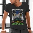5th Grade Level Complete Gaming Graduation Class 2023 Gamer Men's V-Neck T-Shirt