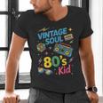 80’s Kid Nostalgia Retro Music Lover Retro 1980s Throwback Men's V-Neck T-Shirt