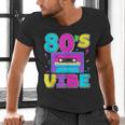 80's Vibe Retro Style Cassette Tape Nostalgia 1980s Party Men's V-Neck T-Shirt 80's Vibe Retro Style Cassette Tape Nostalgia 1980s Party Men's V-Neck T-Shirt