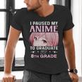 8th Grade Graduation Anime 2024 Graduate Middle School Girls Men's V-Neck T-Shirt
