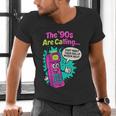The 90s Are Calling Retro 90s Kid Nostalgia Gag Meme Men's V-Neck T-Shirt