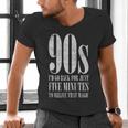 The 90s I'd Go Back For Five Minutes Nostalgia Quote Men's V-Neck T-Shirt
