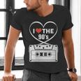 90s Nostalgia Cassette Heart Retro I Love The 90s Men's V-Neck T-Shirt
