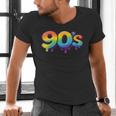 90s Retro Pop Art Rainbow Lips Nostalgia Costume 90s Men's V-Neck T-Shirt