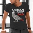 African Grey Parrot Dad Congo Bird Father Men's V-Neck T-Shirt