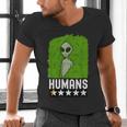 Alien Avoids Humans Sarcastic Introvert Humor Men's V-Neck T-Shirt Alien Avoids Humans Sarcastic Introvert Humor Men's V-Neck T-Shirt