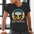 Alien Face Ew People Ufo Introvert Men Women Kids Teen Men's V-Neck T-Shirt