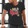 American Dad Show Logo With Family Cartoon Men's V-Neck T-Shirt
