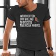 American Robin Bird Watching Lover Introvert Quote Men's V-Neck T-Shirt American Robin Bird Watching Lover Introvert Quote Men's V-Neck T-Shirt