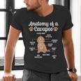 Anatomy Of A Cavapoo Dog Cavapoo Owner Cavapoo Dad Men's V-Neck T-Shirt