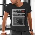 Armenian Dad Nutrition Facts National Pride For Dad Men's V-Neck T-Shirt Armenian Dad Nutrition Facts National Pride For Dad Men's V-Neck T-Shirt