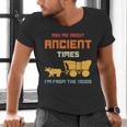 Ask Me About Ancient Times I'm From The 1900s Humorous Joke Men's V-Neck T-Shirt