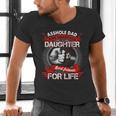 Asshole Dad And Smartass Daughter Best Friend For Life Men's V-Neck T-Shirt Asshole Dad And Smartass Daughter Best Friend For Life Men's V-Neck T-Shirt